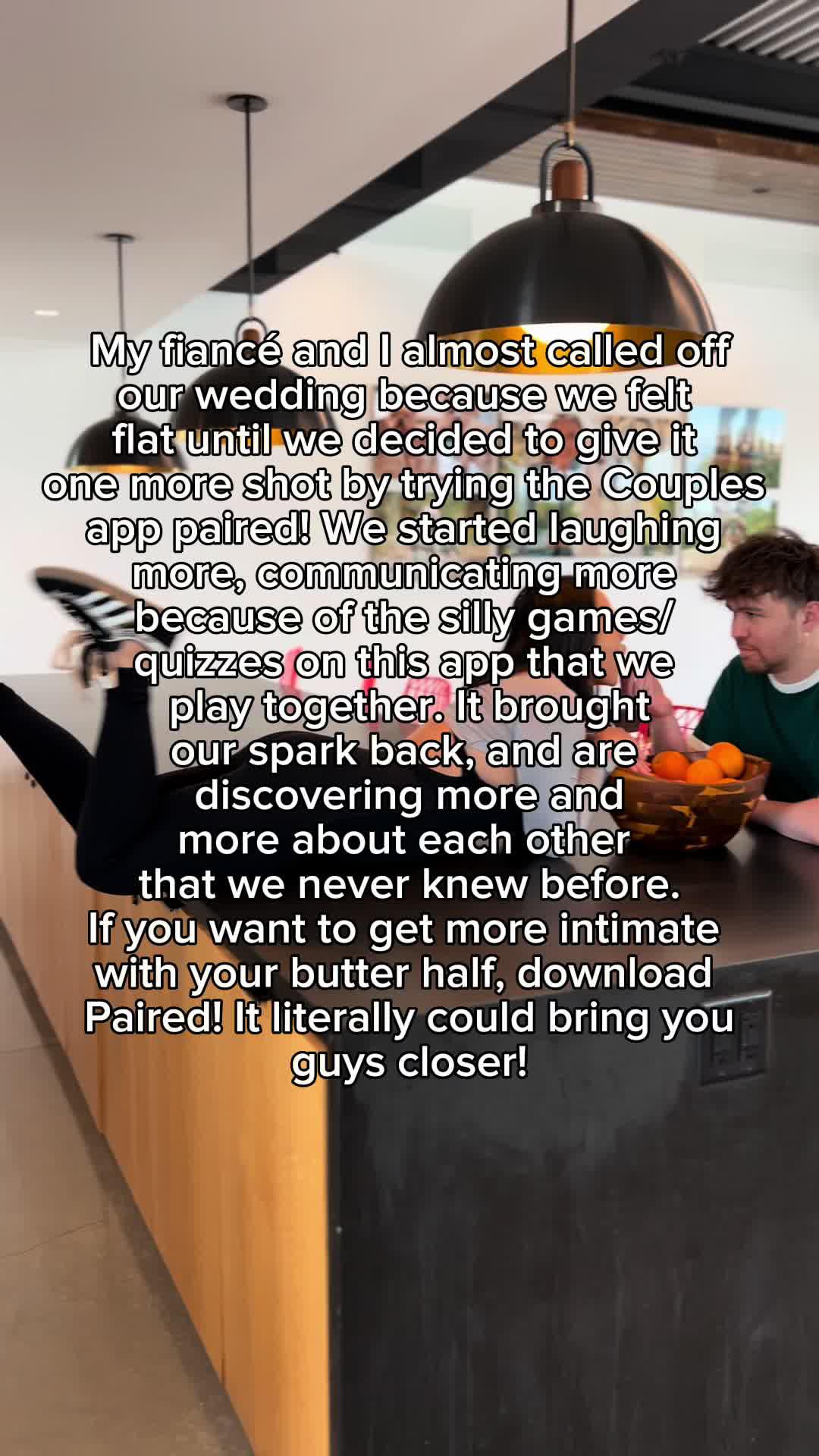 I need to thank the couples app Paired that helped me get through this.