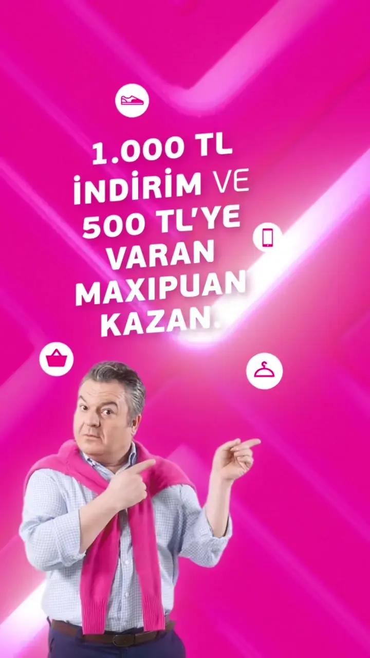 2024 geliyor, Maximum'da fırsatlar seni bekliyor! Sen de İşCep veya Maximum Mobil'den kampanyaya katıl, seçili e-ticaret firmalarından yapacağın yeni yıl alışverişlerinde 1.000 TL indirim ve 500 TL'ye varan MaxiPuan kazan.   #İşteBenimMaximumum