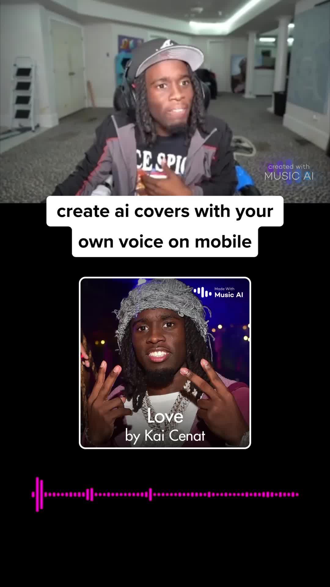 Create AI covers with your own voice on mobile