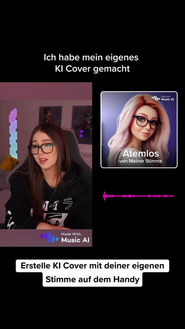 Erstellen Sie KI-Cover mit Ihrer eigenen Stimme auf Mobilgeräten