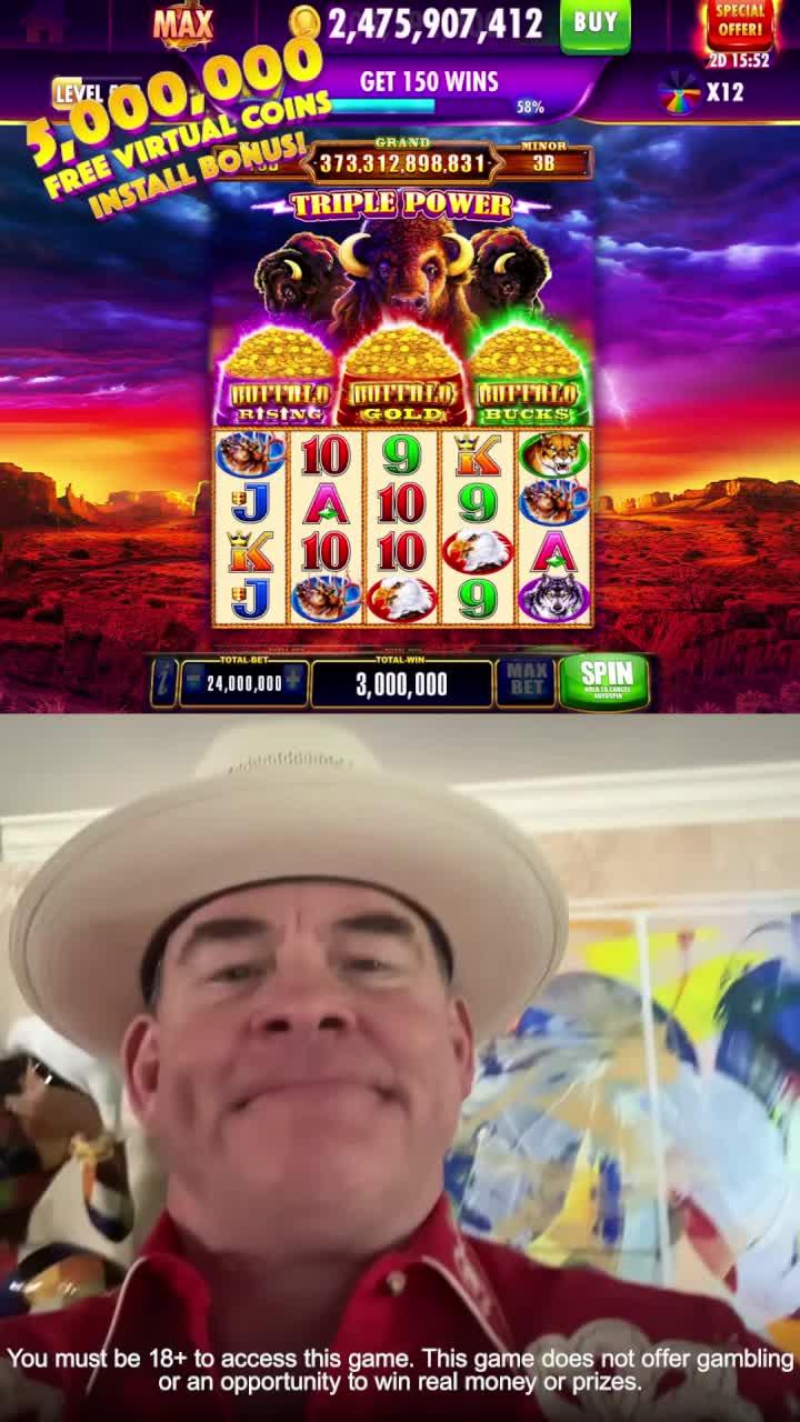 5M Free virtual Coins from the BEST virtual SLOTS! (Must be 18+ to play. No real money can be won)