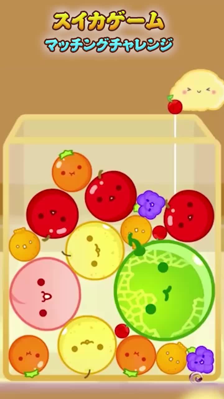 最終目標は合体して大きなスイカになることです!