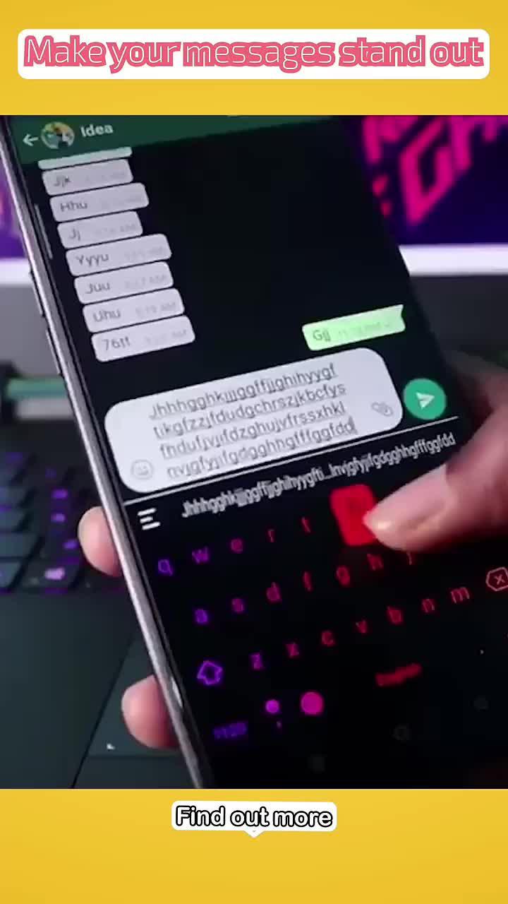 DIY your own keyboard with your favorite pictures.