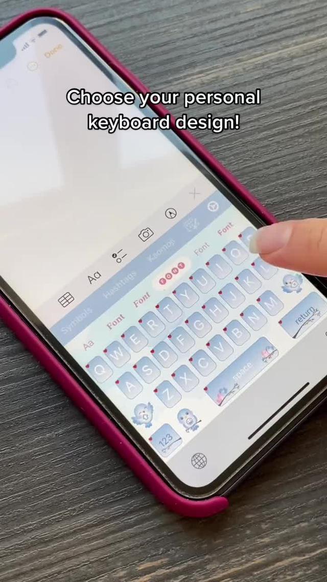 Customize your keyboard. Tap to download!