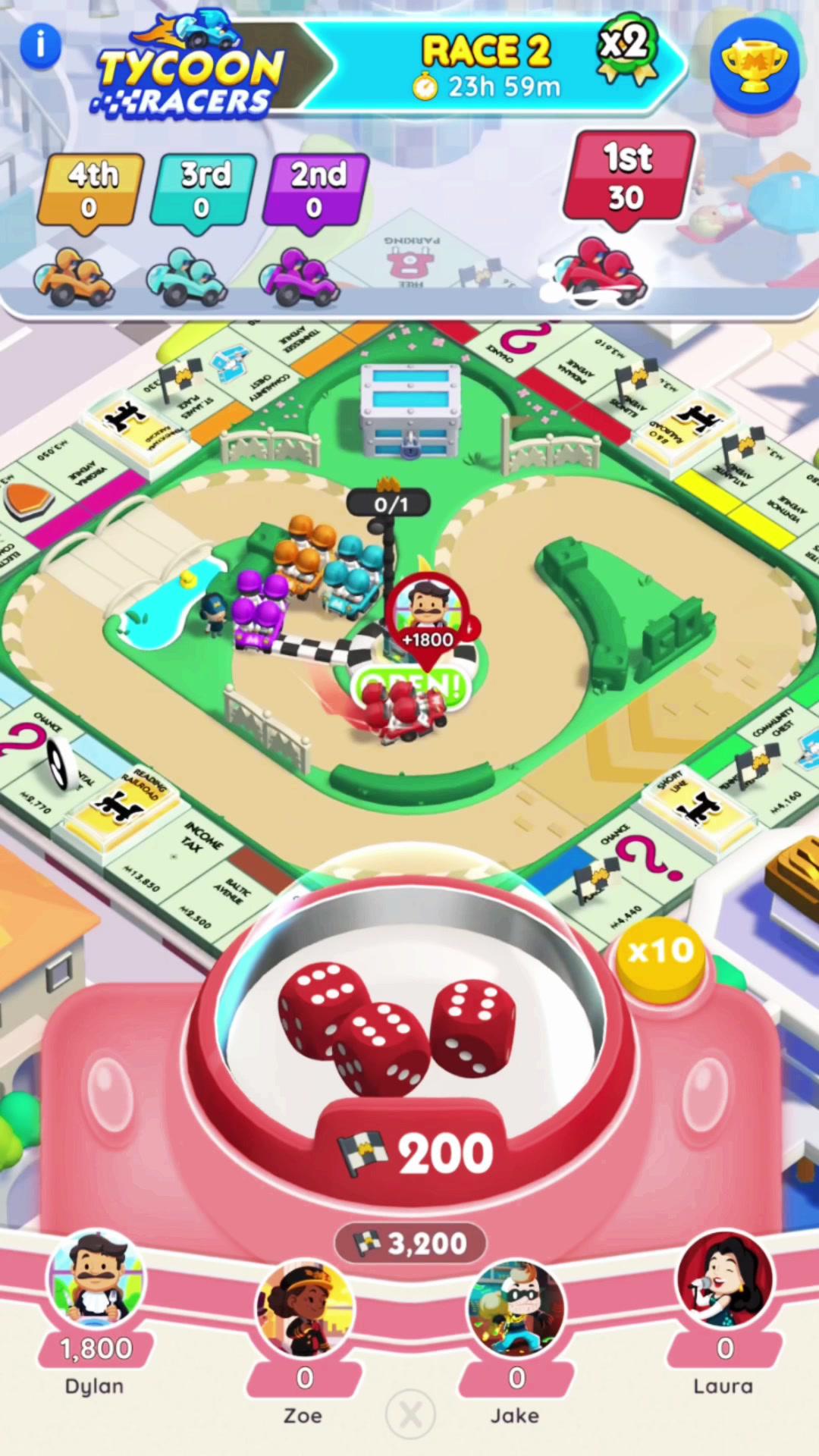 Calling all Tycoons to come race with me! TODAY is Match Day, so make sure to join now to enjiy as many rewards as you can! @monopolygo #dreamteam #tycoonracers #monopolygo #monopoly #sponsored #greenscreenvideo 