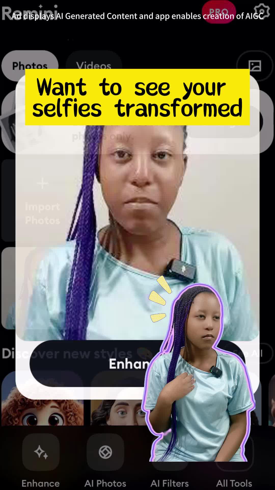 Tell me you're obsessed with Remini without telling me