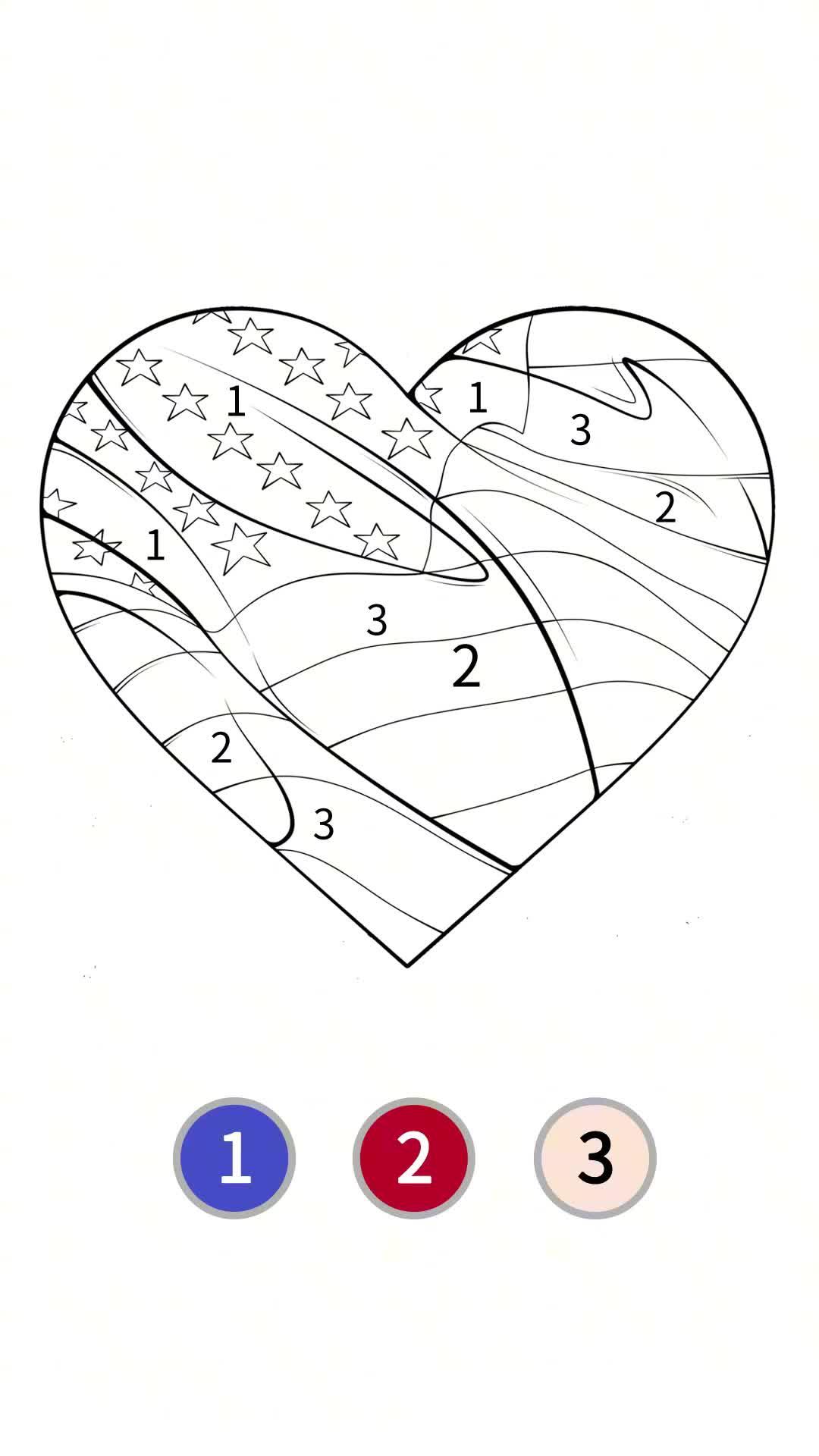 Free coloring game, calm and relax your brain