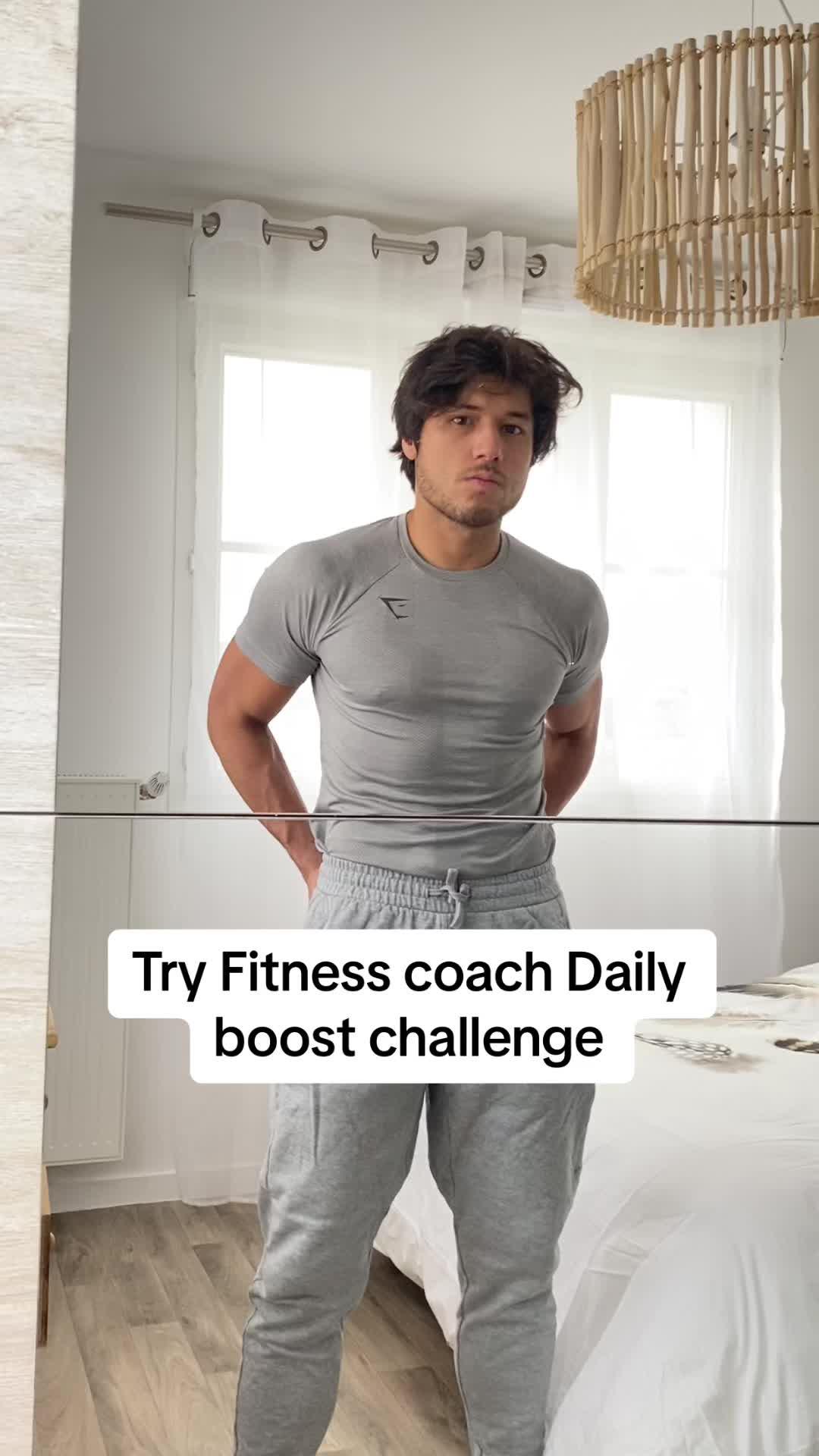 Try Fitness coach daily boost challenge to keep you active and build good habits. 😎 #fitnessmotivation #gymmotivation #workoutplan