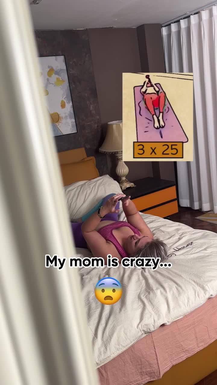 Lazy girl workout! Workout at home at any time, without equipment.