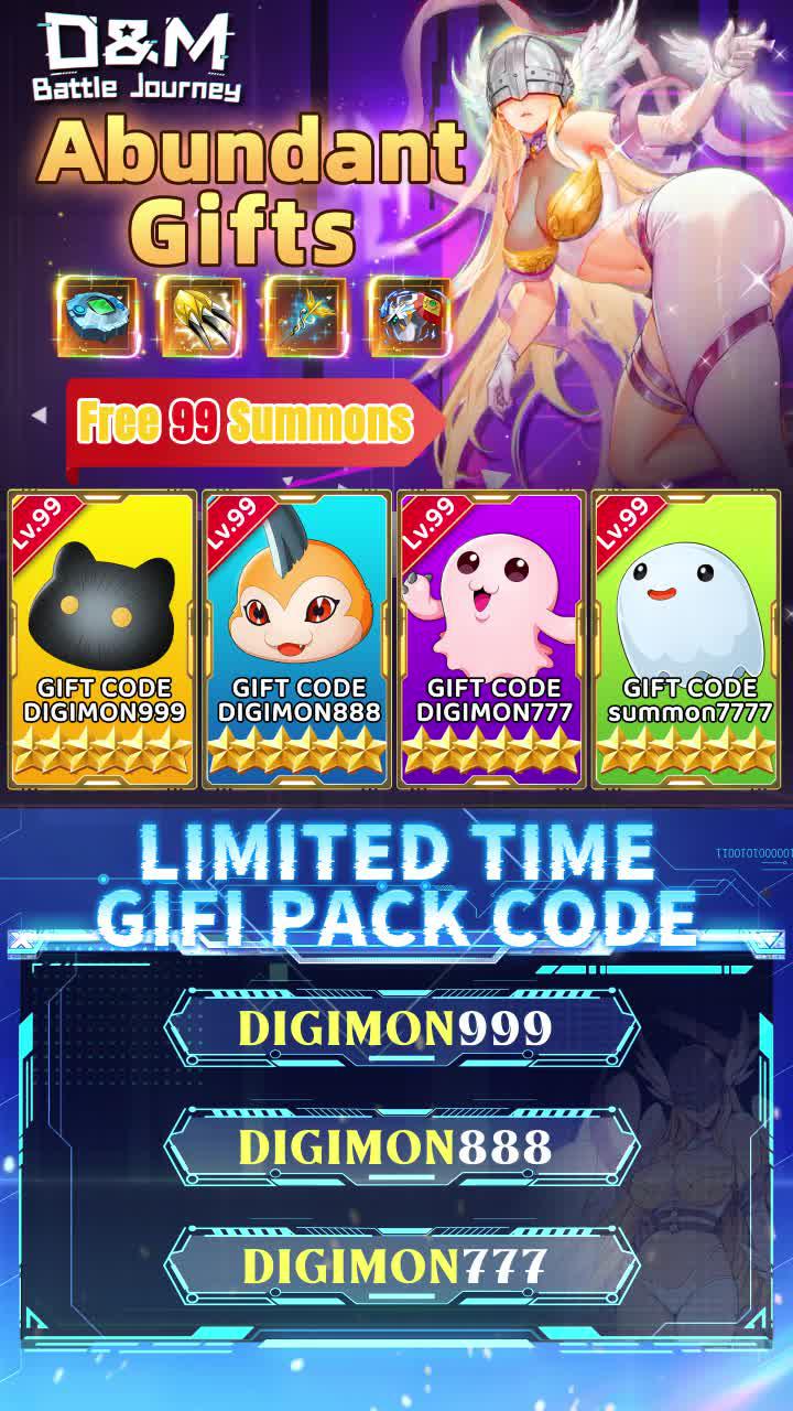 Free and new gift code summon7777