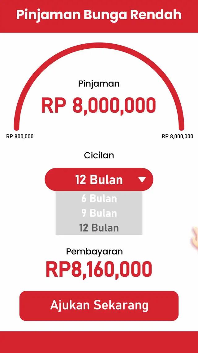 Dapatkan pinjaman hingga Rp10 juta