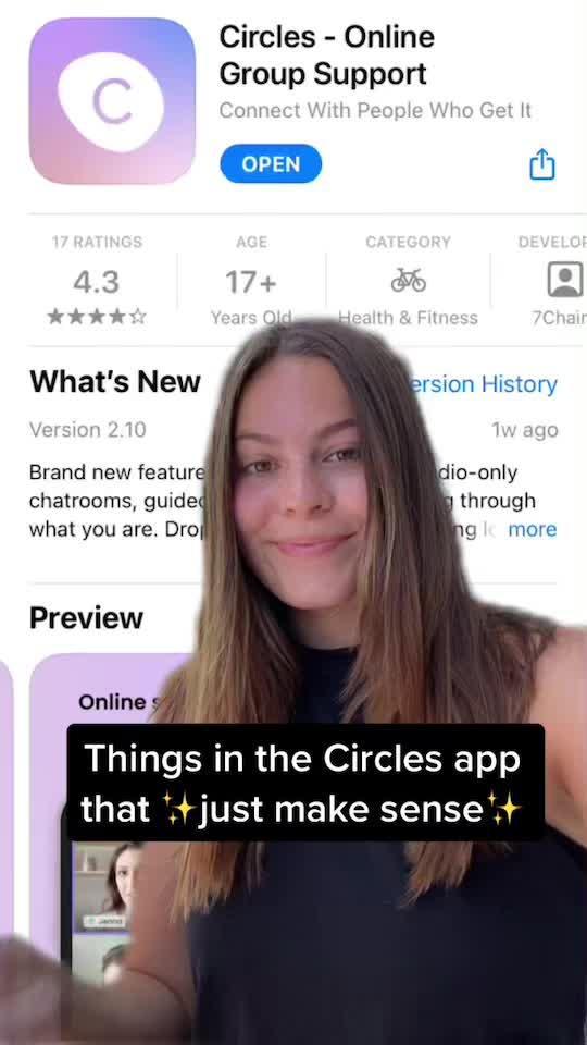 Things that ✨just make sense✨ in the Circles app #mentalhealth #mentalhealthawareness #groupsupport