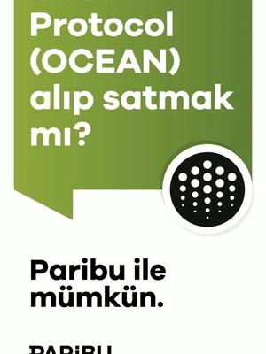 Ocean Protocol alım satım işlemlerinizi Paribu’da anında gerçekleştirebilirsiniz.