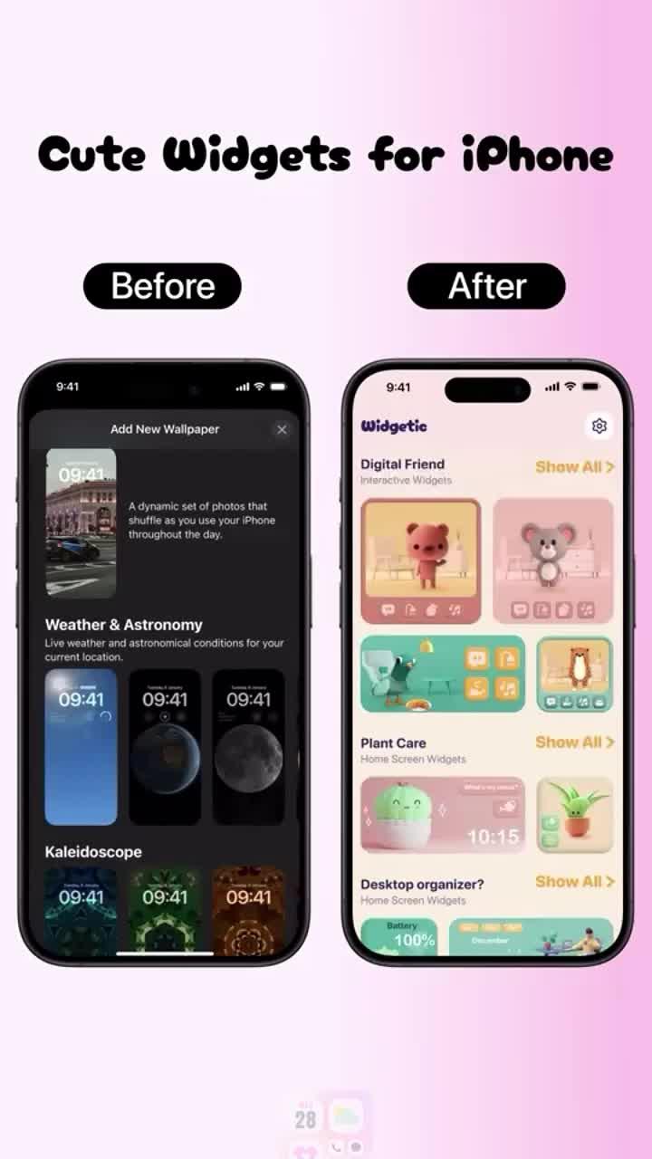 Set exclusive widgets & themes for your Phone