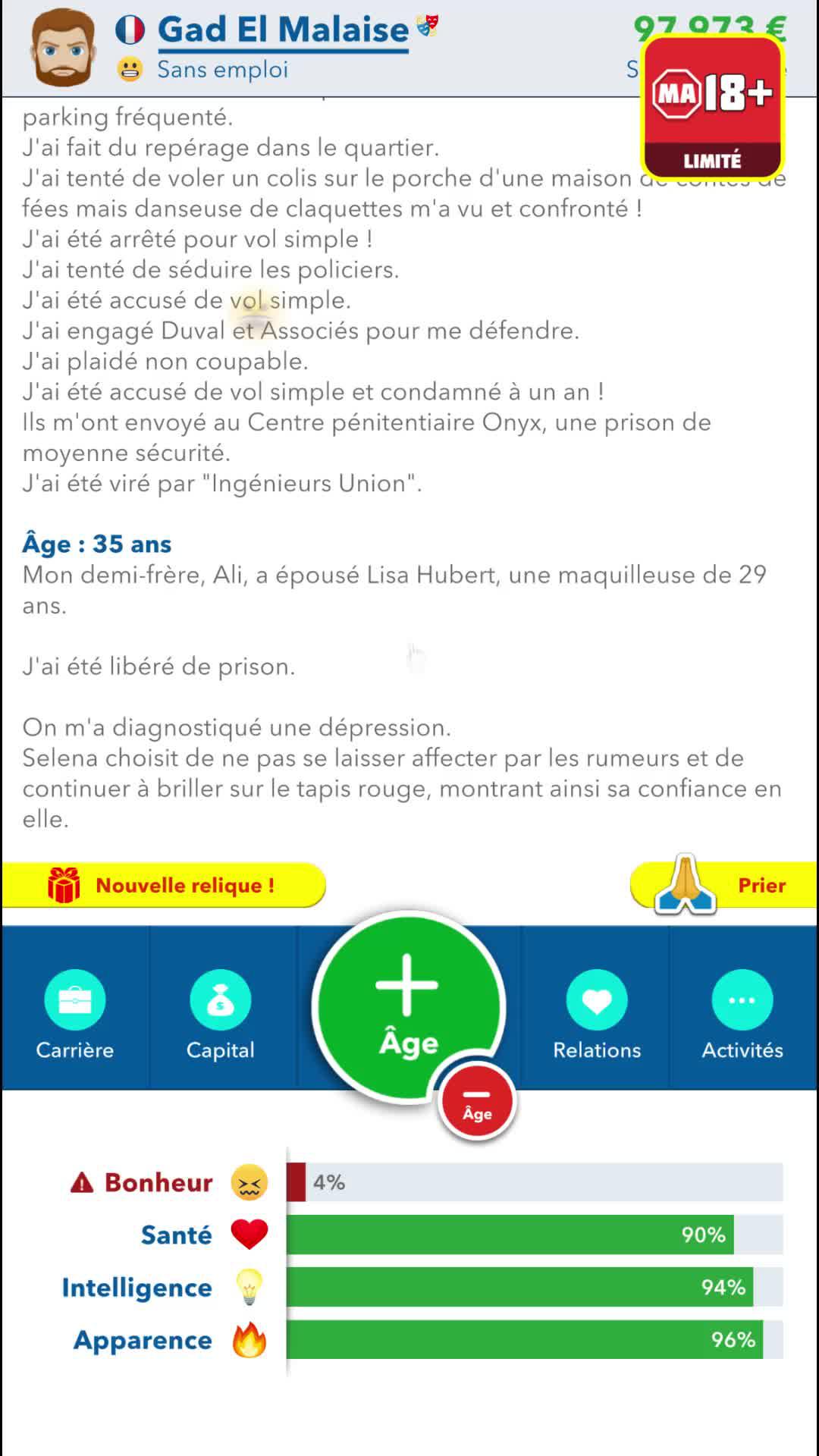 Vie virtuelle incroyable! BitLife