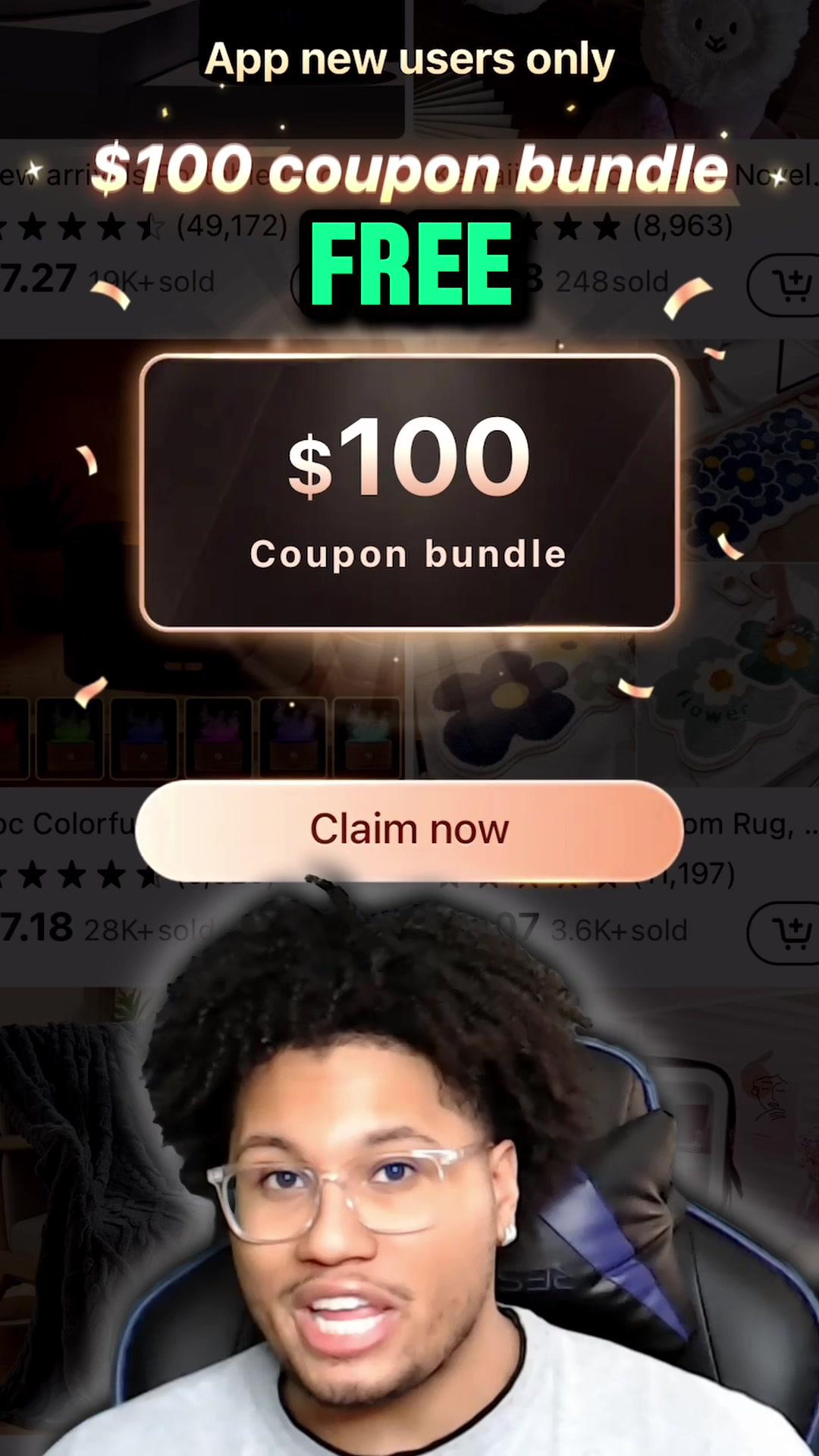 All these AMAZING deals!! Just search code 'dky4298' in #temu search bar for $100 coupon bundle and link in bio #temuhal #temucode #temumethod