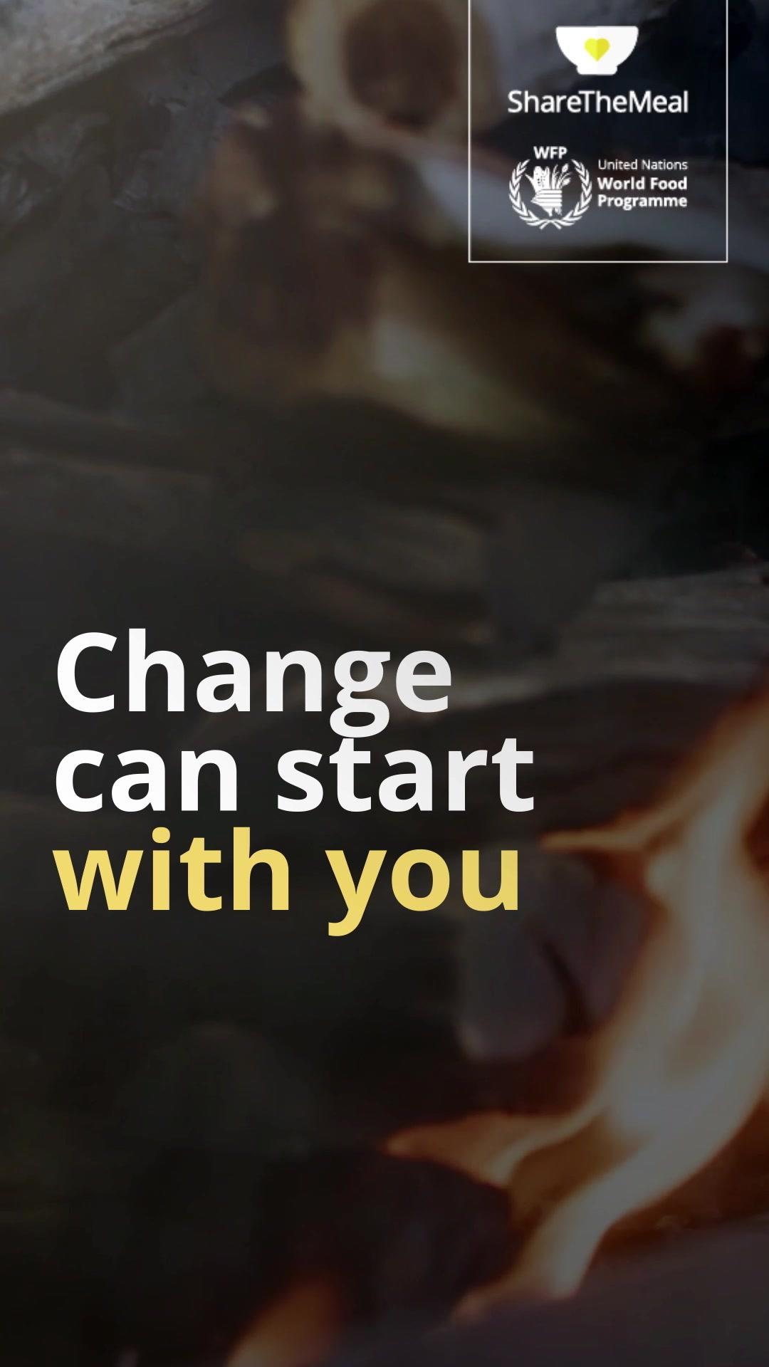 be the change, share the meal 💛