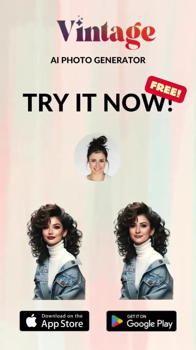 Turn your selfies into vintage style or images with hundreds of different themes!