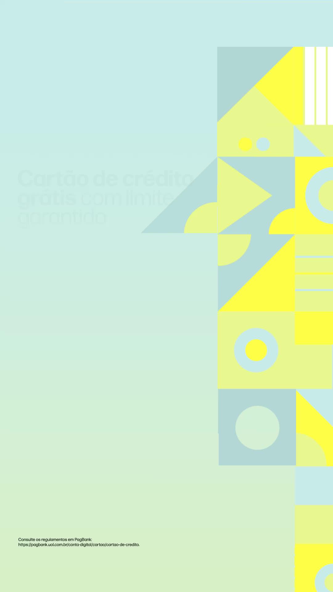 Cartão de crédito com grátis e cashback de 1%, no pagamento da fatura. Comprou Ganhou!