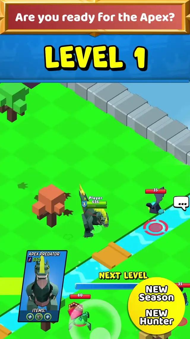 Compete with other players hunting monsters. Will you be the last warrior standing?