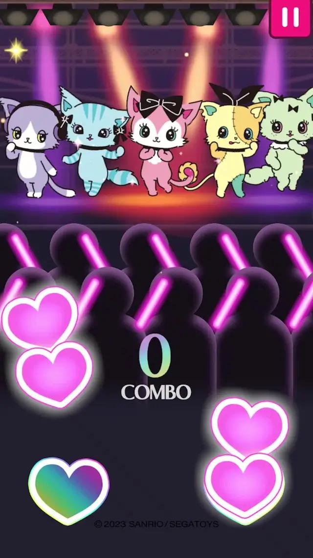 Beatcats ビートキャッツ』の公式アプリ リズムに乗って画面をタップするだけの簡単操作！