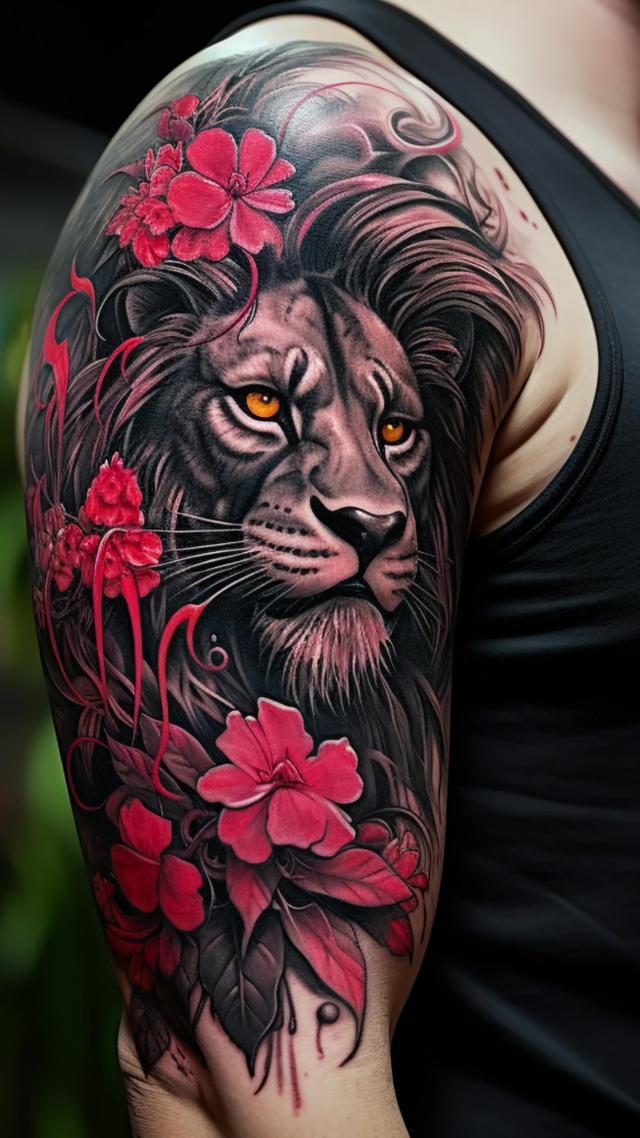 Al Arta App: link in bio 🦁 #aiart #aigenerated #stablediffusion #tattoos #aitattoo #warpfusion #fyp #aiartcommunity