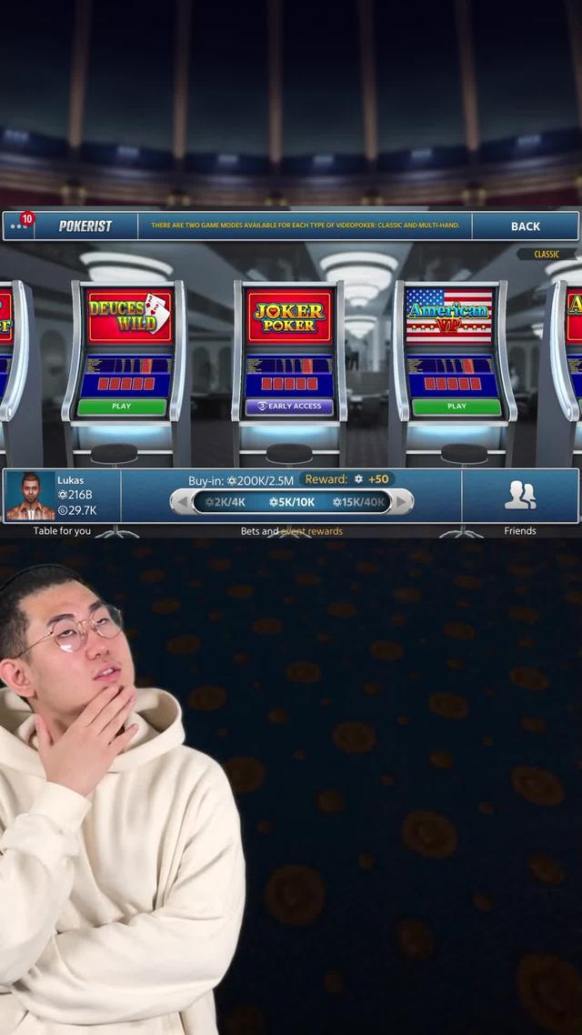 Play video poker and win exactly as in Vegas