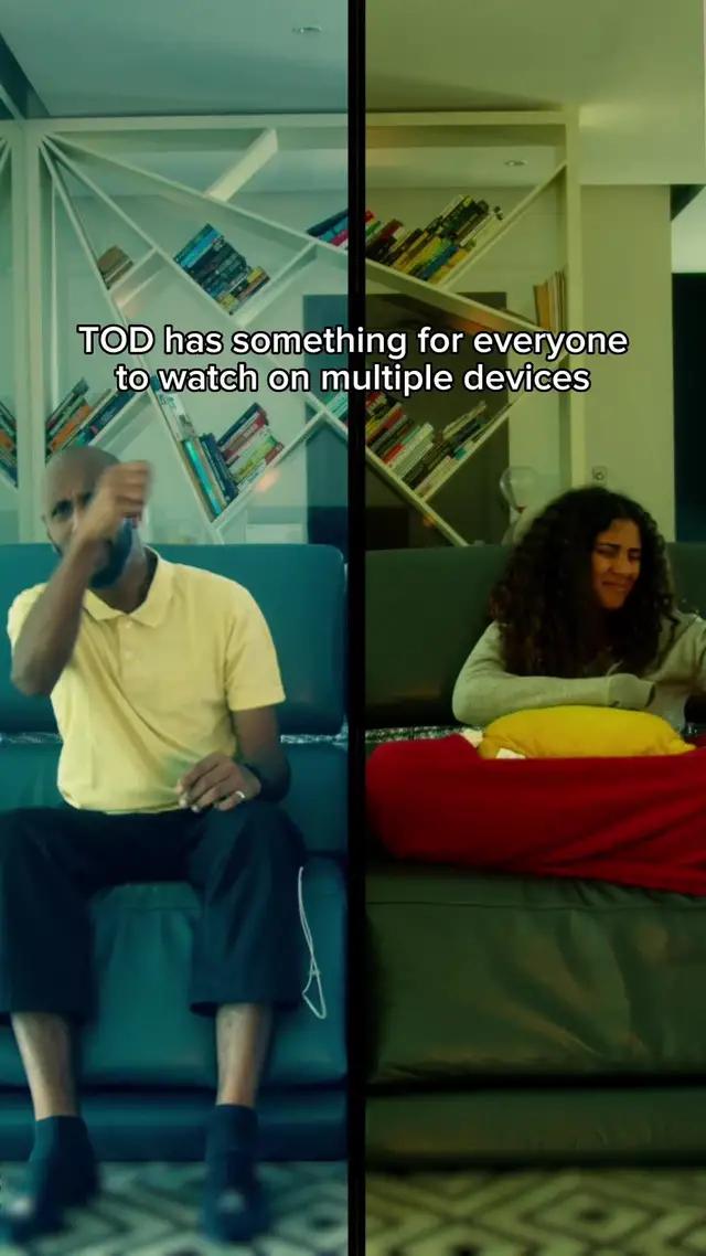 We've got it all! Watch what you love, together or apart on TOD your one stop destination