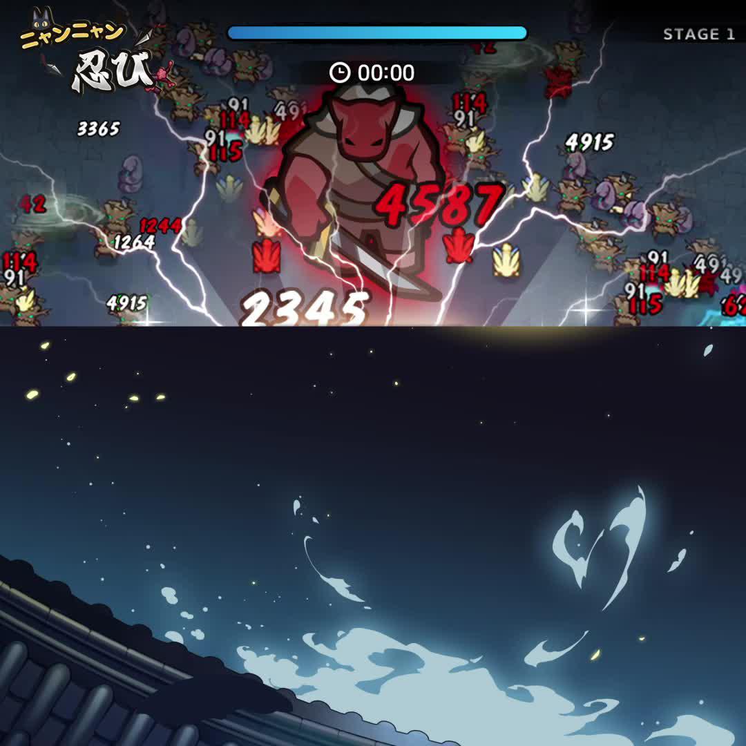 お好みで無限育成！簡単ディフェンスローグライクRPG、「ニャンニャン忍び」