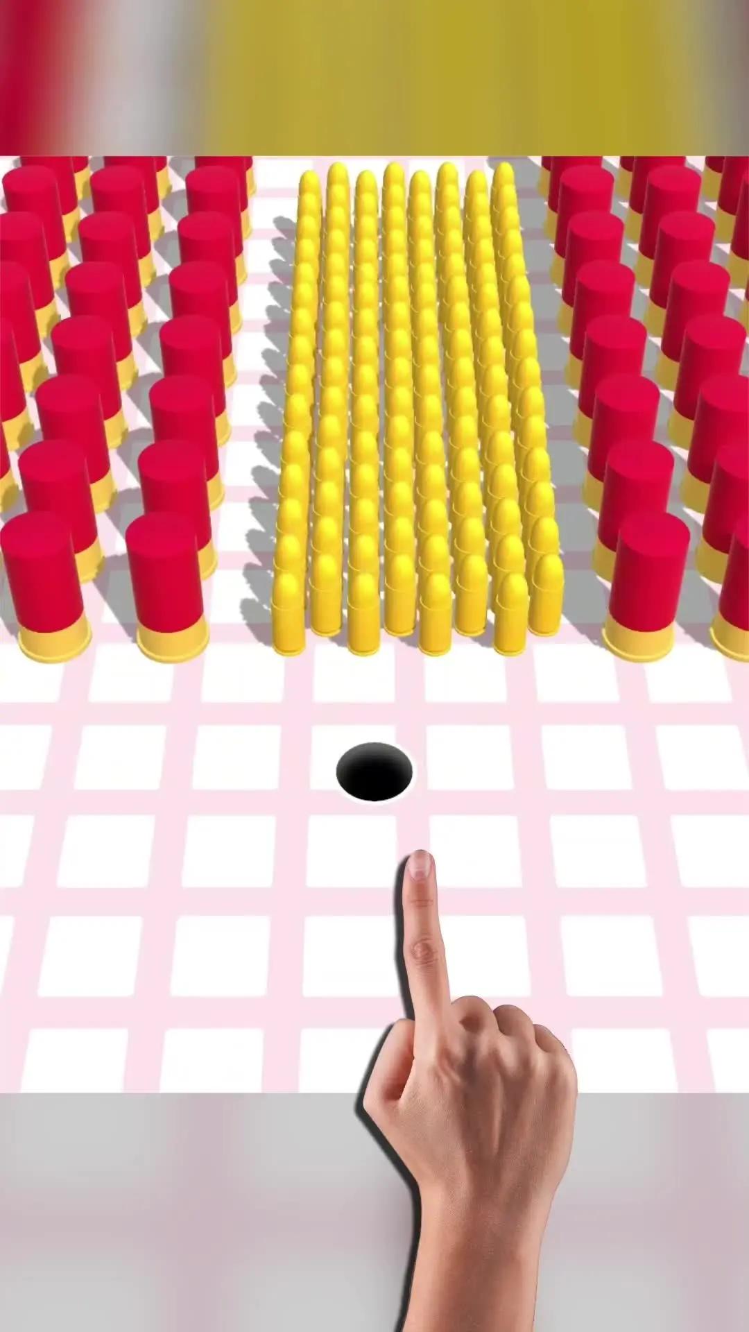 Are you ready to relax? Tap to move the black hole and swallow down bullets.