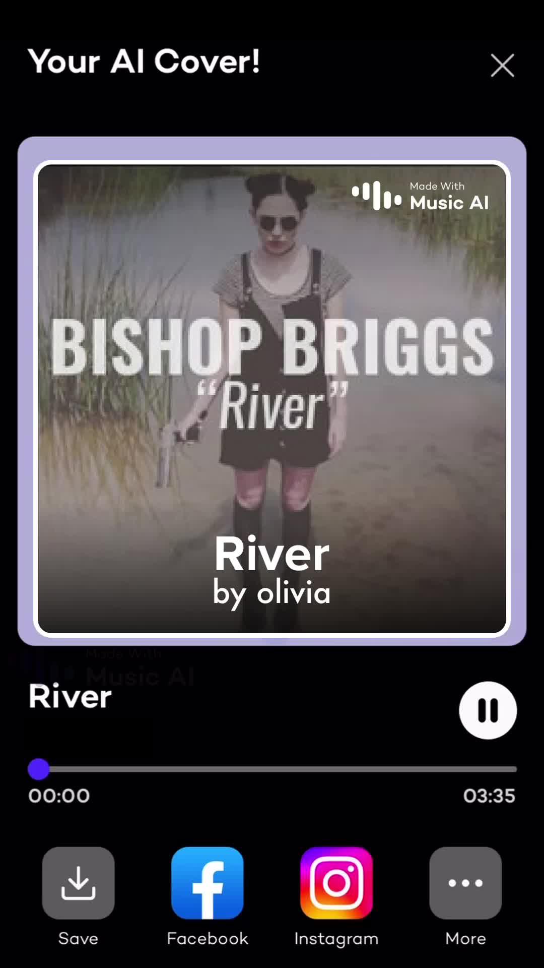 Create AI covers with your own voice on mobile