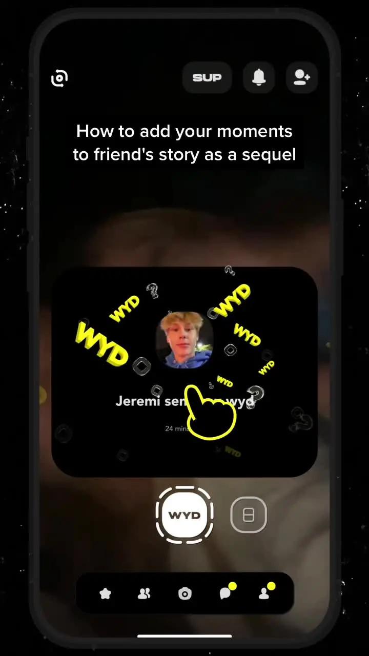 How to add your moment to friend's story as a SEQUEL #frogapp  #socialmedia  #sequel  #newapps  #uk  #friends  #fyp