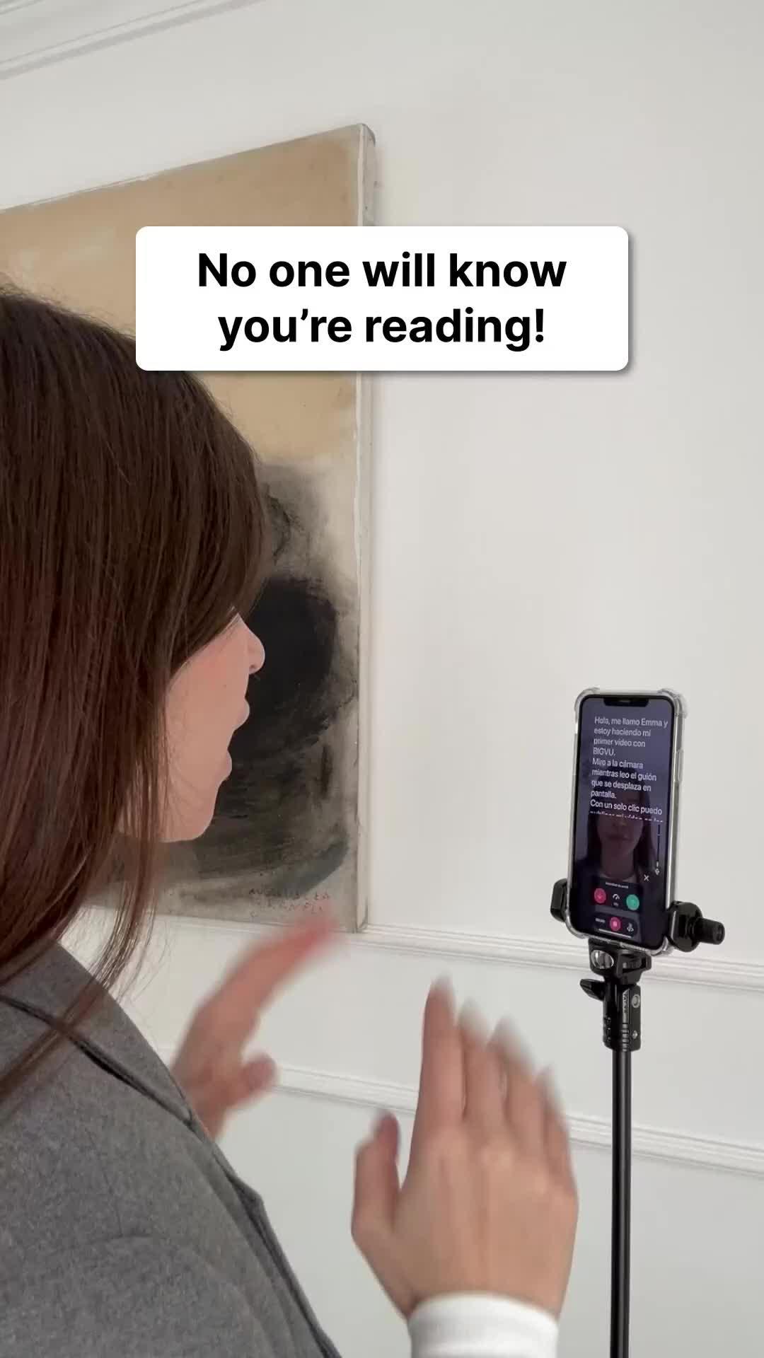 Easy way to create high quality videos - use BIGVU teleprompter app!