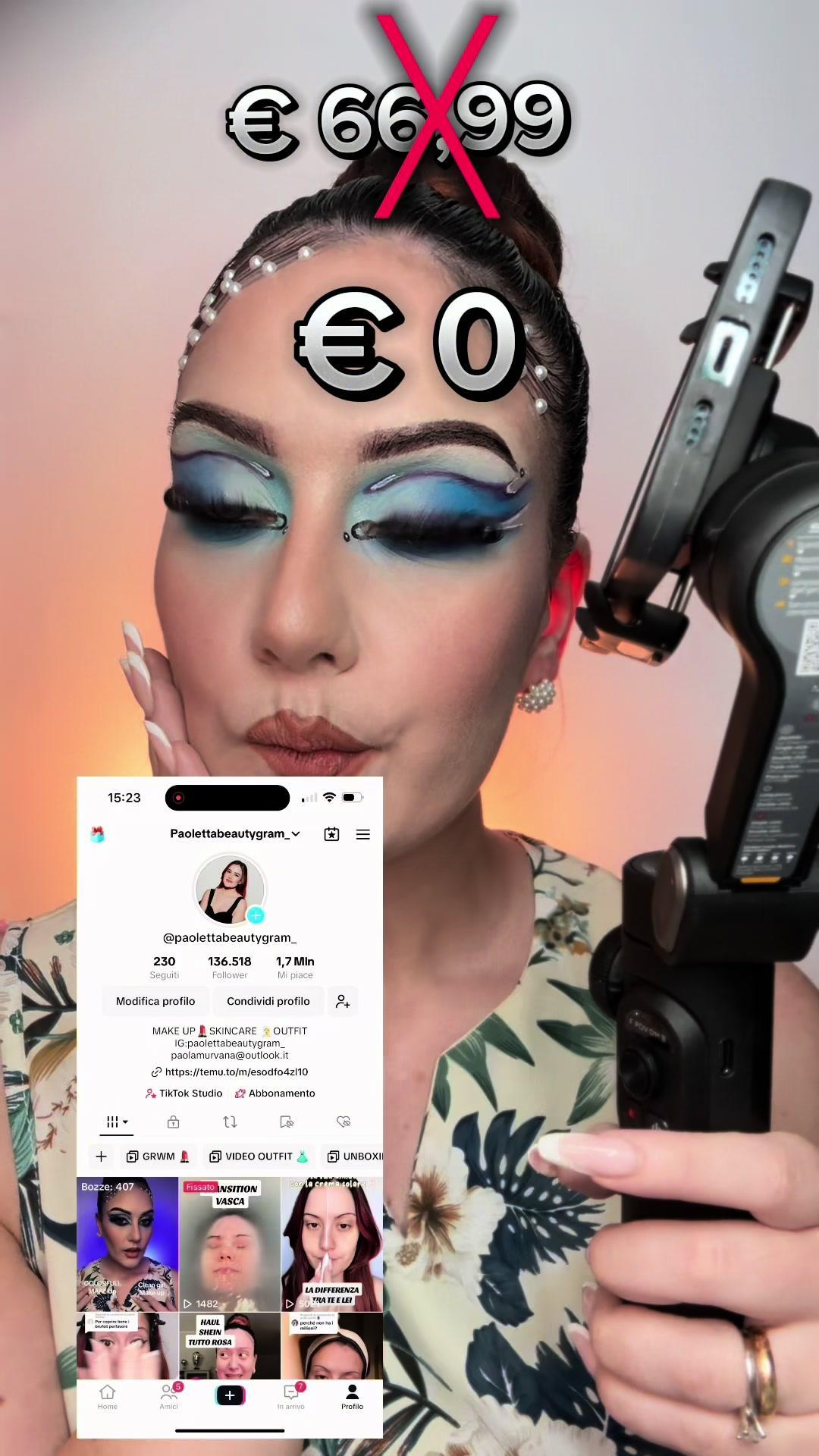 🎈 #Temu1Anno super festa! 📱 Nuovi utenti, ricevete GRATIS il vostro stabilizzatore per smartphone! ✨ Toccate il link nella bio o cercate 【dpx9859】 per partecipare! ⏳ Affrettatevi, elevate subito i vostri video! #Temu #StabilizzatoreSmartphone #Videografia #TechGratis #TikTokTech #CreatoriDiContenuti  #GimbalGratis #ad 