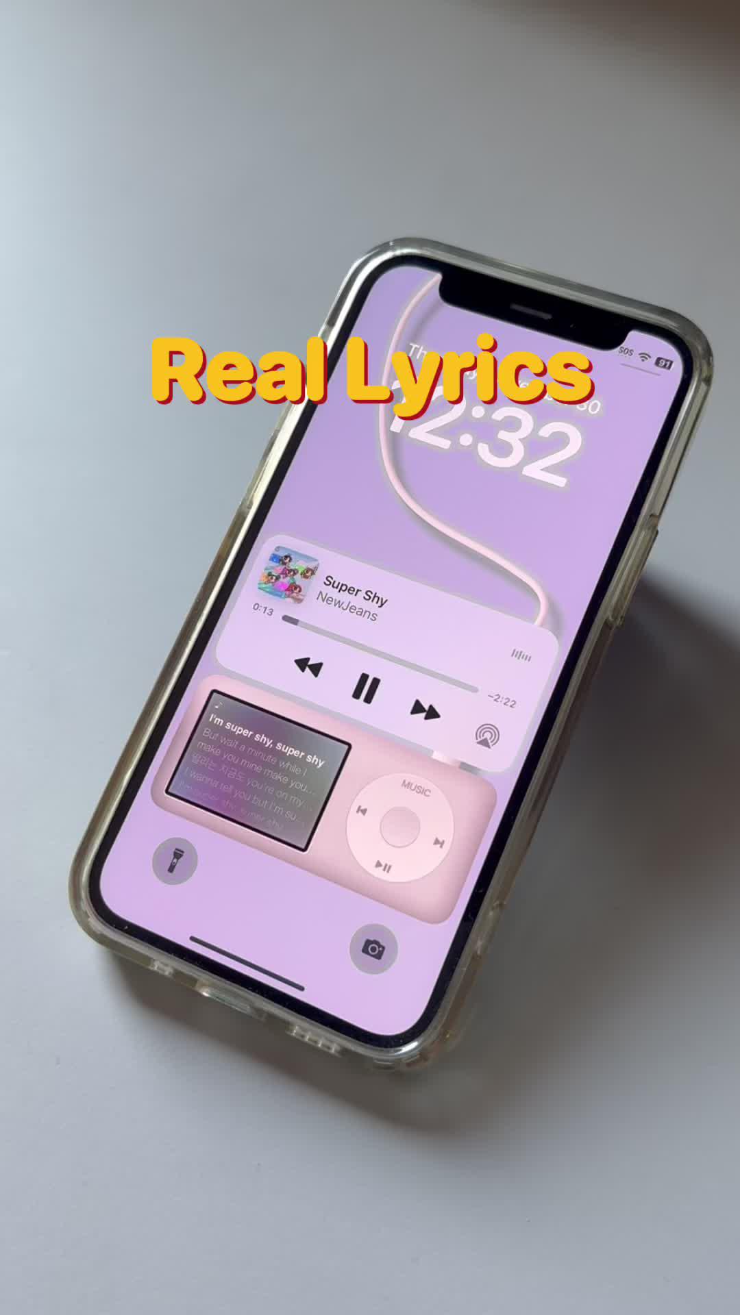 A cute iPod music widget on your Home Screen to control music