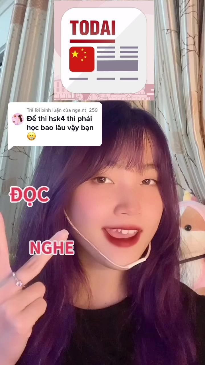 Trả lời @nga.nt_259 Chia sẻ thời gian và phương pháp mình vượt qua kì thi hsk4#learnontiktok #todaichinese #tiengtrung #hsk