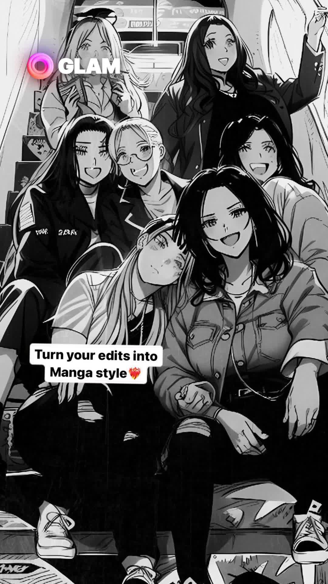 Easy-to-make exclusive AI MANGA effect with one app