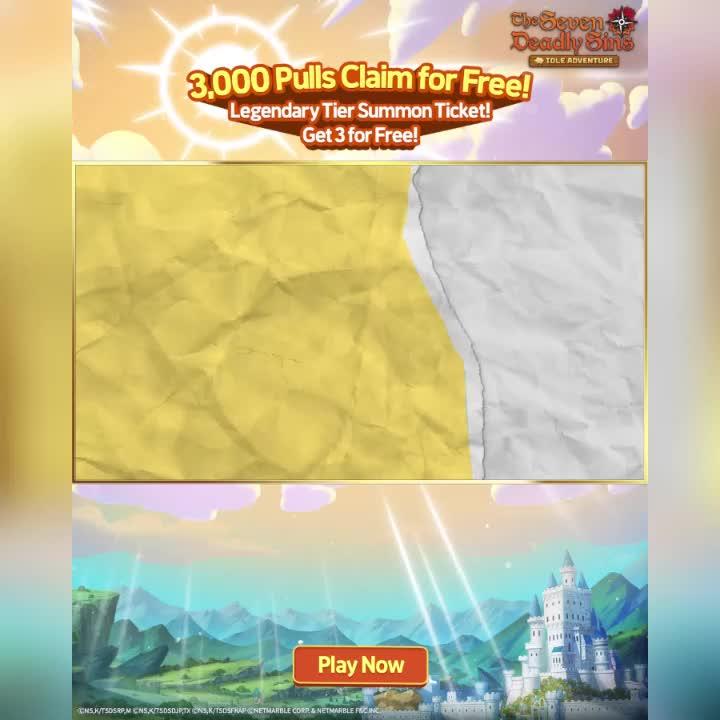 A Bite-Sized Anime Adventure Get 3,000 pulls and 3 Guaranteed Legendary Summon Tickets!