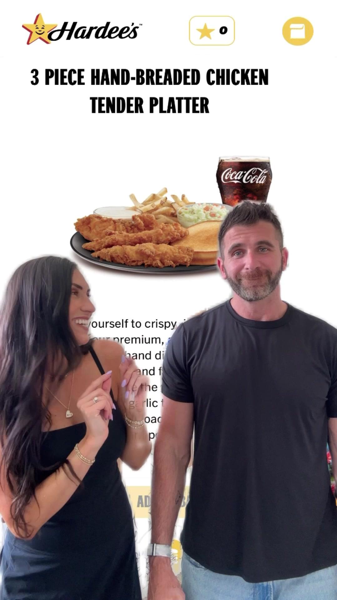 Who doesn’t like chicken tendies & fries? 💘  Download the @Hardee’s app and join My Rewards now to earn stars to trade in for free menu items. Use code NICOLEL for 25% off a digital order! #Hardeespartner