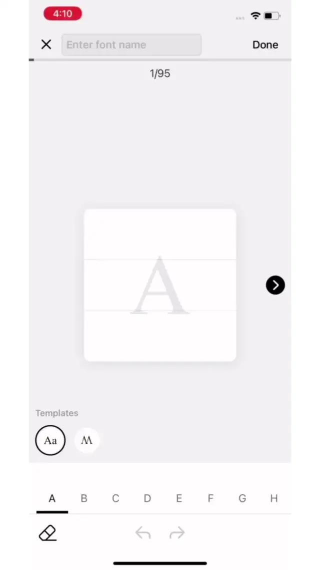 Create your handwriting font with Fonts Art!