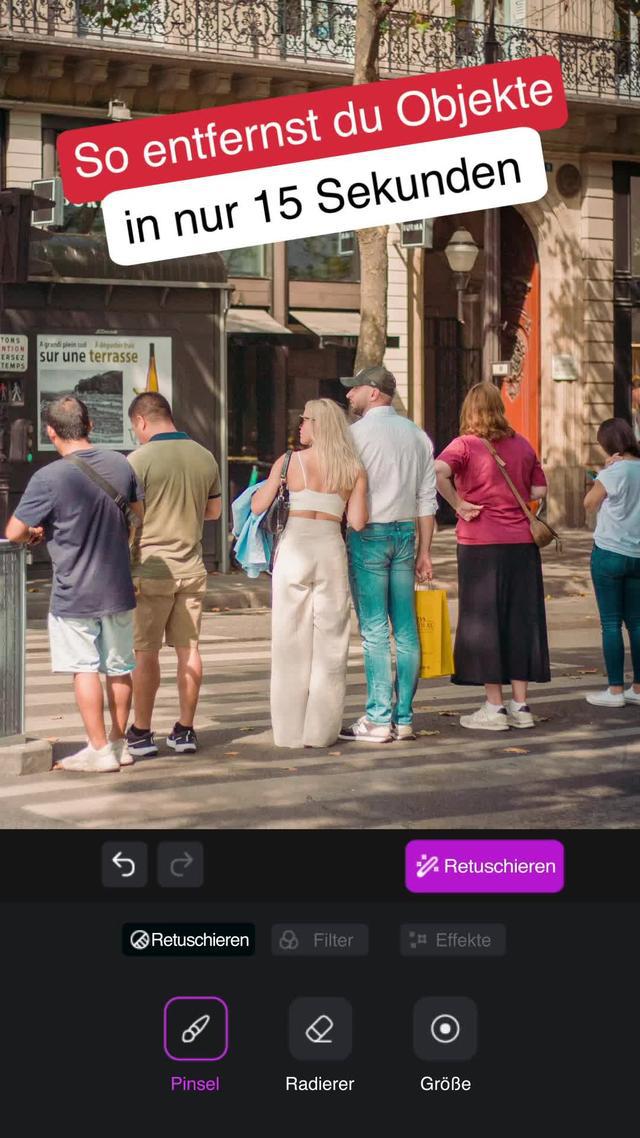 Entfernen Sie alle Objekte mit AI!