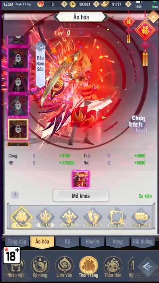 Tải game nhận full bộ thần khí. Nhập code: CAOTHANVUONG
