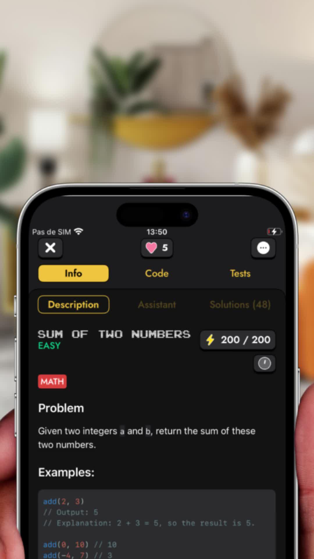 The viral app for coding practice!