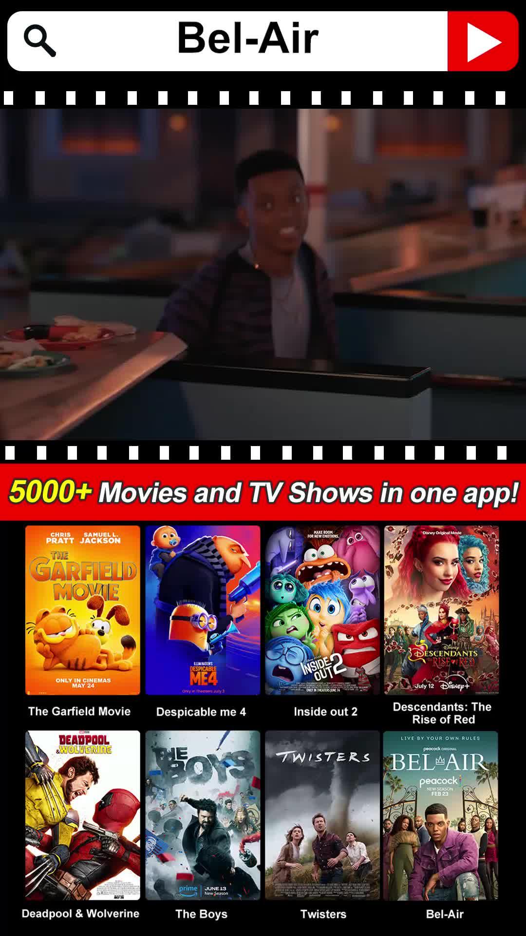 Download for free this powerful movie app
