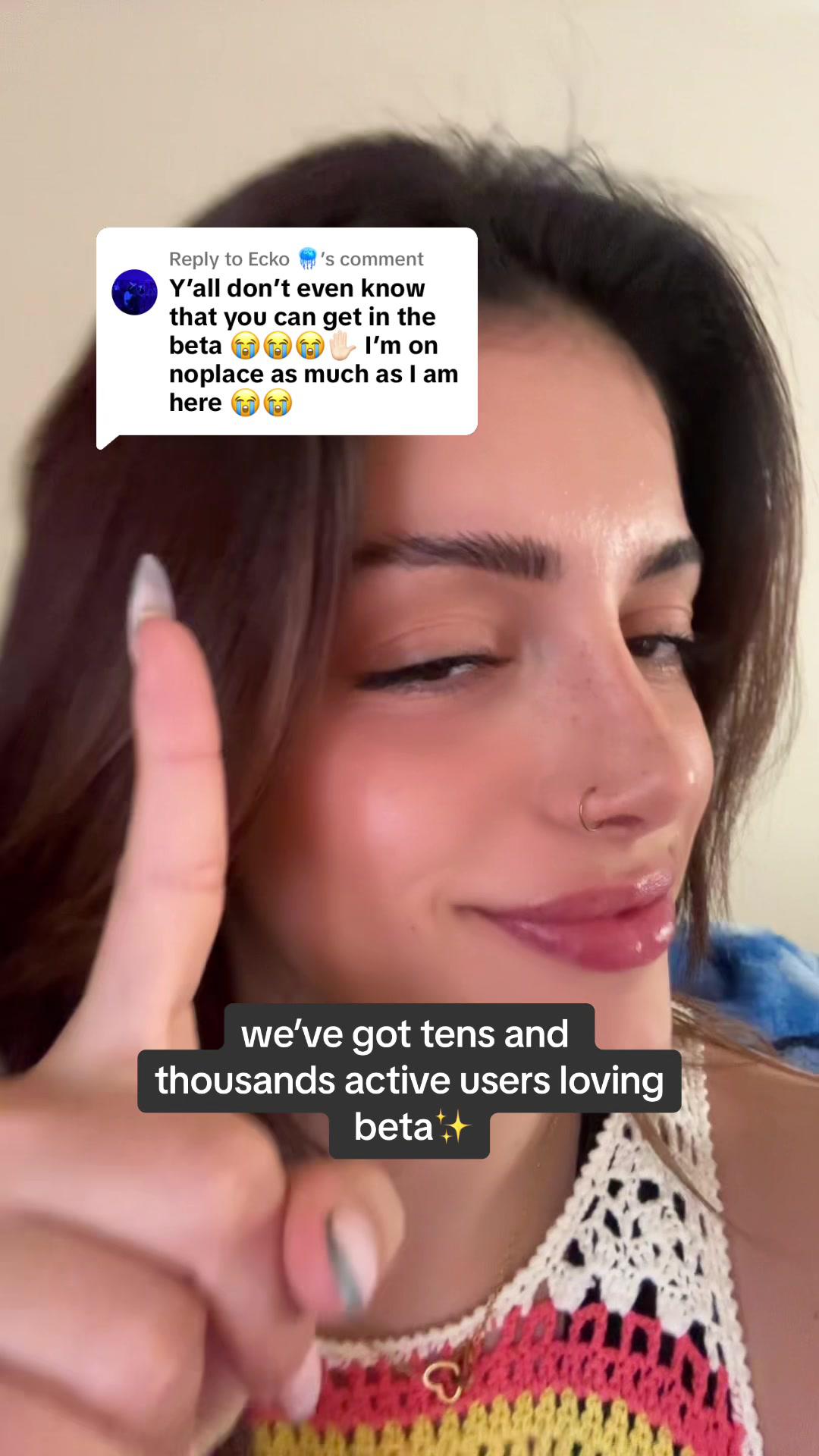 Replying to @Ecko 🪼 #greenscreenvideo we love our noplace community🤍