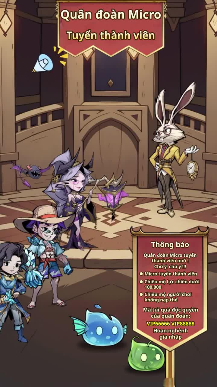 Đồ họa đẹp mắt, giải trí cực đỉnh, thẻ bài AFK, chiến đấu nhẹ nhàng không áp lực!