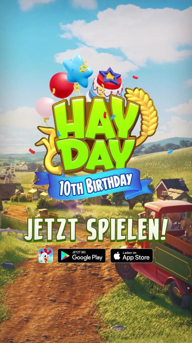 Besuche den Geburtstagsjahrmarkt, auf dem es viele Belohnungen gibt!