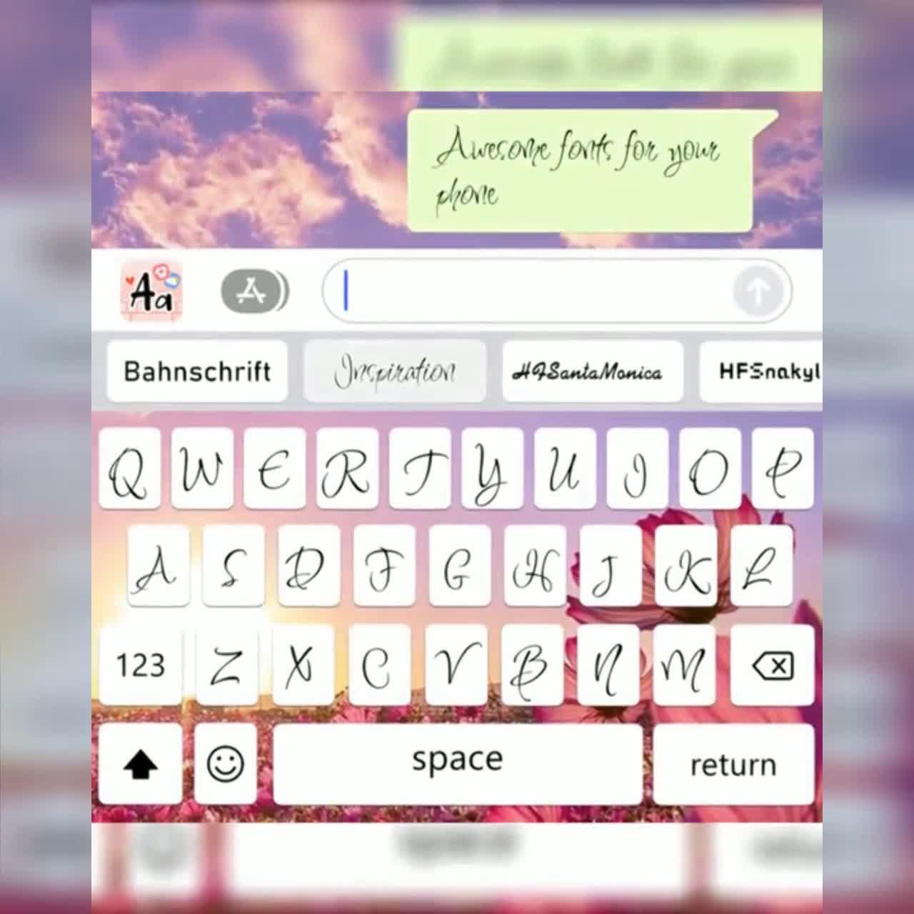 Explore fancy keyboard themes and unique fonts. Install now