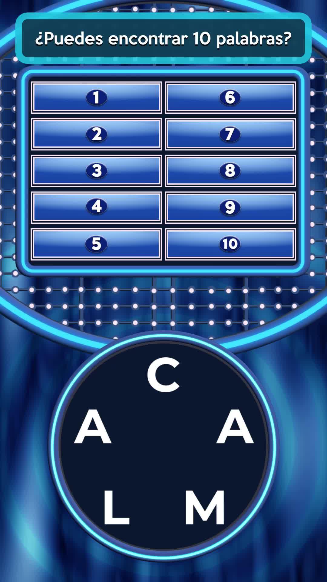 Juego de puzles de palabras