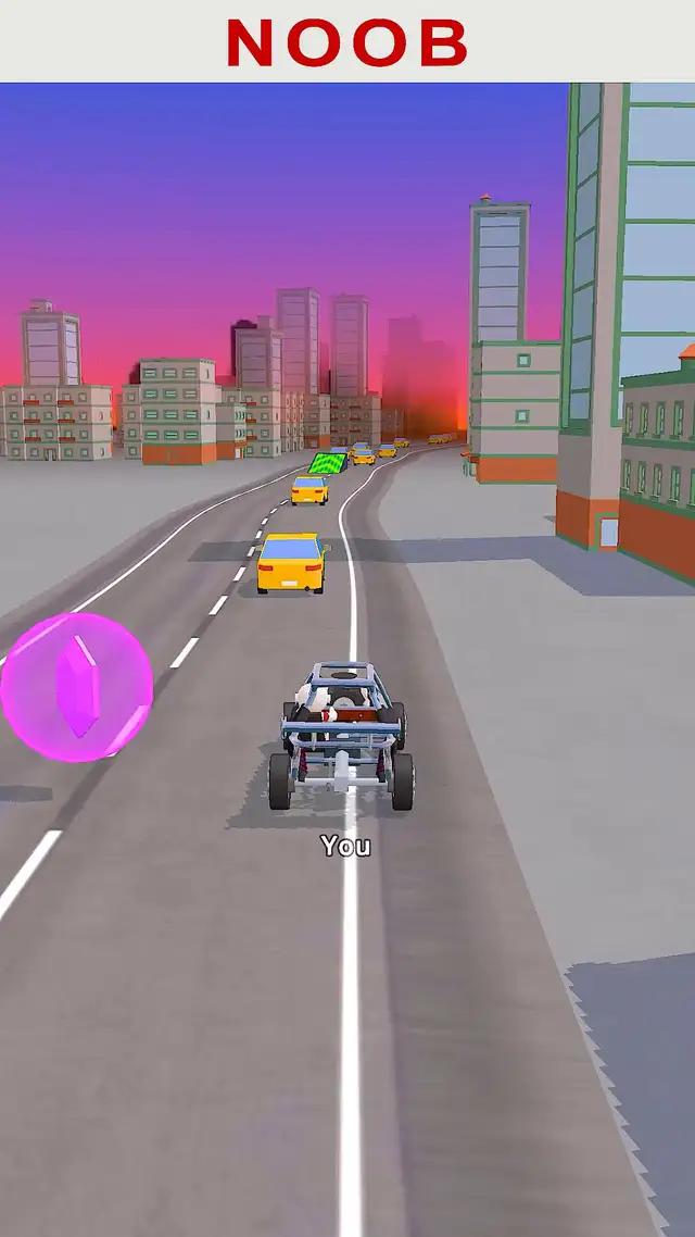 Merge your car and win the race!